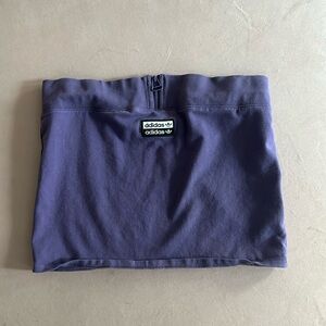 Adidas Purple Strapless Crop Top